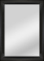 MCS 29.5x41.5 Large Wall Mirror, Classic Black Mirror, Vertical & Horizontal by MCSIndustriesInc