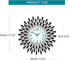 Large Wall Clocks for Living Room Decor Big Modern Silent Clock Non-Ticking for - Image 5