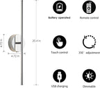 KARTOOSH Battery Operated Wall Sconces - Image 5