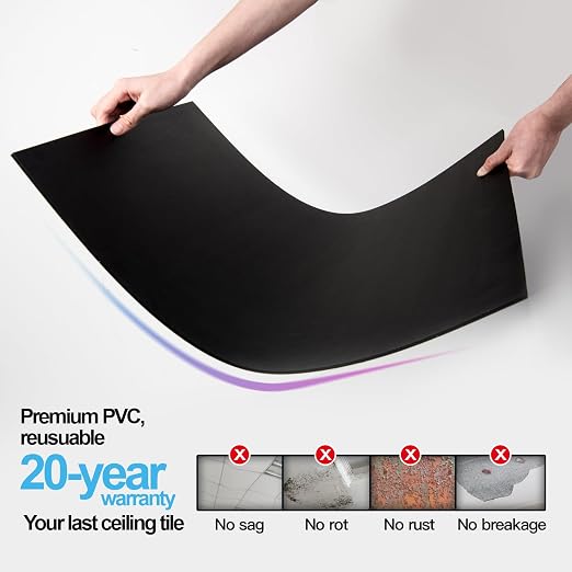 Art3d 10-Pack Smooth Drop Ceiling Tile 2ft x 4ft - Image 2