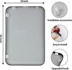 20x30 Inch Black Wall Mirror for Bathroom, Brushed Metal Framed Mirror - Image 6