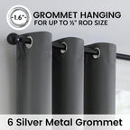 SimpleHome 100% Blackout Curtains - Image 5