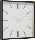 Forma Square Modern Wall Clock, Quartz Movement, Glass Face, Contemporary by STUDIODESIGNSHOME