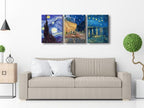 Wieco Art 3 Panels Canvas Prints of Vincent Van Gogh Paintings Reproduction - Image 2