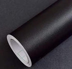 Yancorp 24"x394"/32.8'ft Matte Black Peel and Stick Wallpaper Removable Contact by YancorpHomeDecor