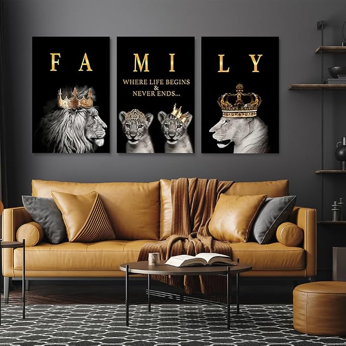 GUBIYU Family Where Life Begins Love Never Ends Word Sign Wall Decor, Letters - Image 5