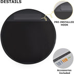 24 Inch Round Bathroom Mirror - Image 6