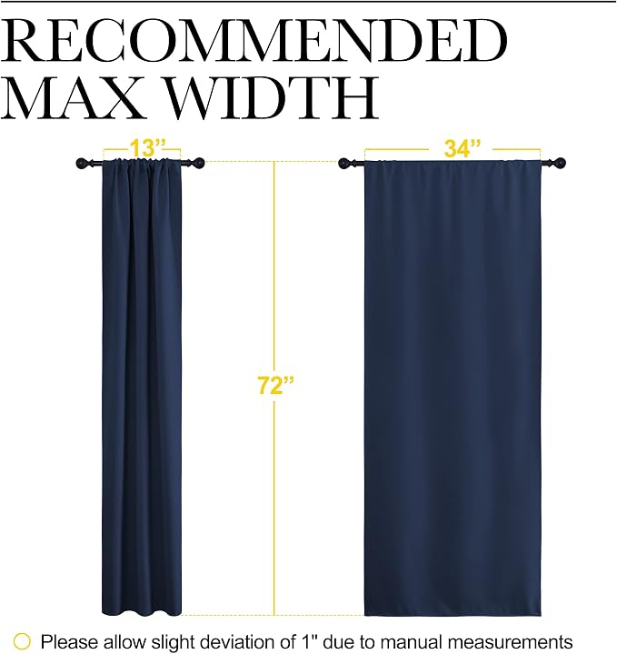 NICETOWN Blackout Curtains for Living Curtains, Home Decorations Thermal - Image 6