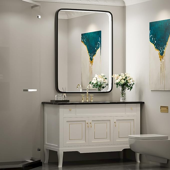 32x24 Inch LED Bathroom Mirror - Image 2