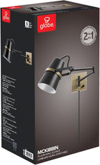 Globe Electric 51345 1-Light Plug-in or Hardwire Swing Arm Wall Sconce - Image 9