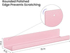 upsimples Acrylic Shelves for Wall Decor, Living Room, Floating Bookshelves for - Image 3