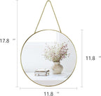 YCHMIR 11.8-inch Small Round Wall Mirror - Image 6