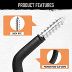 HORUSDY 6 Pack Heavy Duty Bike Hooks - Image 5