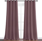 NICETOWN Dry Rose Blackout Curtains 120" Long - Image 2