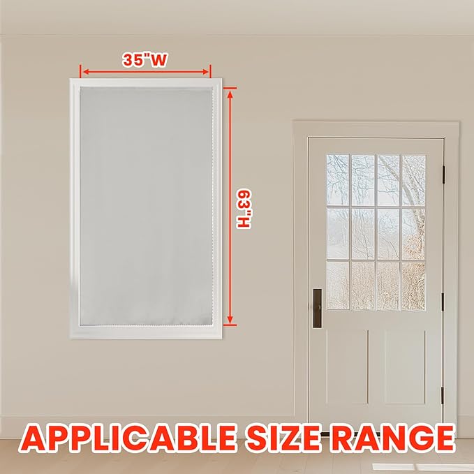 AJAZZ self Adhesive Portable 100% Blackout Curtains Simple and Easy to - Image 5