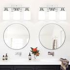 MOKATNG 3-Light Bathroom Light Fixtures, Brushed Nickel Vanity Light - Image 5