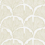 Tempaper x Novogratz Waverly White Feather Palm Removable Peel and Stick by TempaperCo