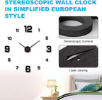 3D DIY Luminous Dial Acrylic Frameless Silent Wall Clock - Image 5
