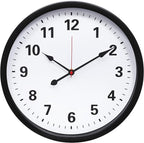LEIKE Metal Wall Clock 14IN Black, Retro Silent Quartz Battery Operated by LEIKEWALLCLOCK