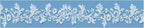 Blue Floral Wallpaper Border 196x4 Inch Peel and Stick Wall Border Elegant - Image 2