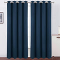 LEMOMO Blackout Curtains 52 x 120 Inch Long Navy Blue Curtains Set of 2 Panels by Lemomo