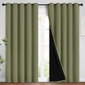 Yakamok 100% Blackout Window Curtain Panels, Heat and Full Light Blocking Drapes by Yakamok