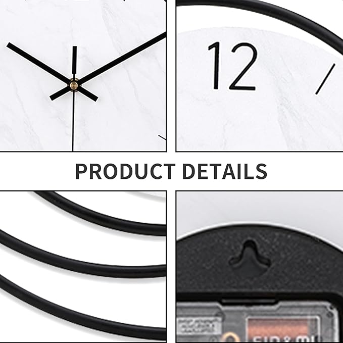 Dankeit Decorative Wall Clock, Silent Non-Ticking Quality Quartz Movement - Image 2