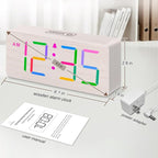 DreamSky Wooden Digital Clock for Bedroom Desk - Image 6