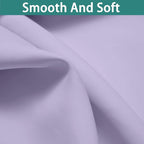 Yakamok Lilac 100% Blackout Lined Curtains, 2 Thick Layers Completely Blackout - Image 7