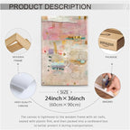 Abstract Modern Watercolor Painting Wall Art Trendy Vibrant Pastel Posters - Image 2