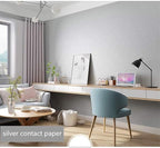 Abyssaly Silver Grey Peel and Stick Wallpaper, Embossed Self Adhesive Gray - Image 7