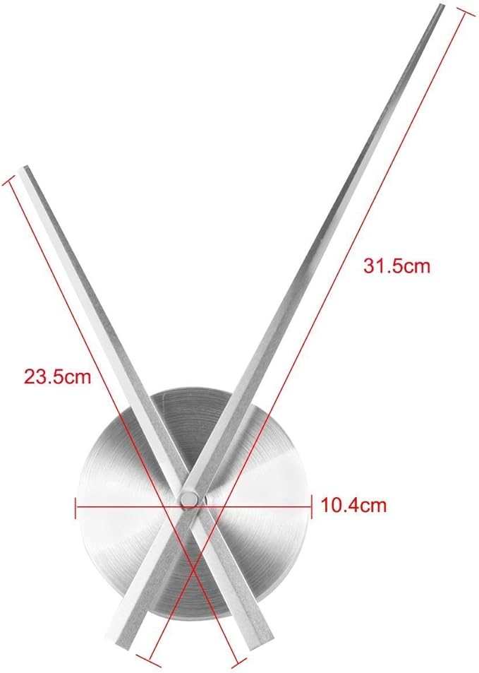Timelike 3D Clock Hands, DIY Large Clock Hands Needles Wall Clocks 3D Home Art - Image 2