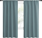 NICETOWN Greyish Blue Blackout Curtains Panels - Image 2