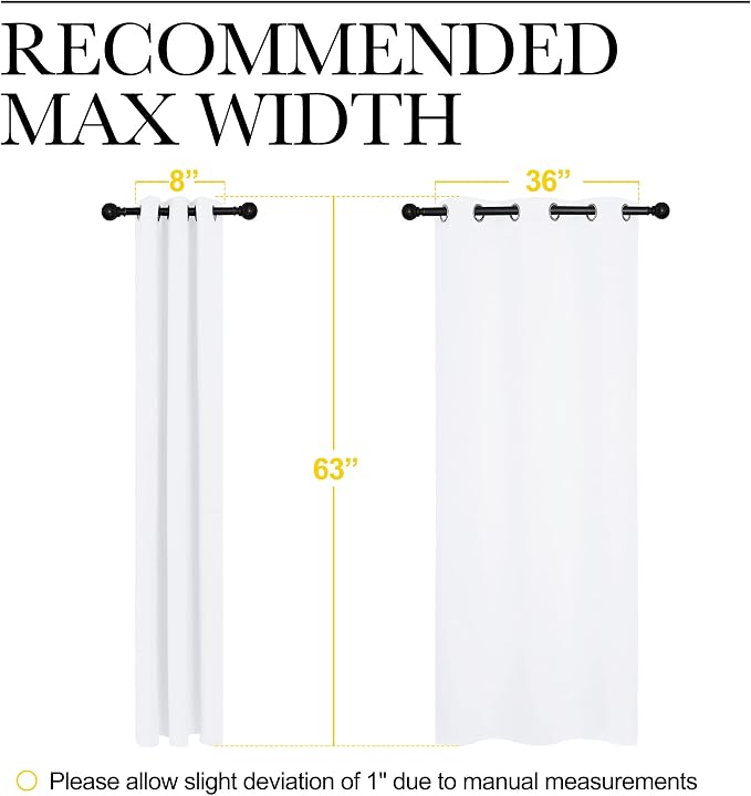 NICETOWN White Window Curtain Panels - Image 6