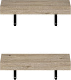 Furinno Tanna Floating Shelves for Wall Set of 2, 15-Inch Wall Shelf, Triple - Image 6