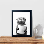 Funny Bathroom Wall Decor Framed Black and White Bathroom Wall Art Toilet Paper - Image 8