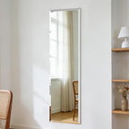 Frameless Mirror Full Length 59”x16”| Wall Mount Mirror Full Length Beveled by Erpele