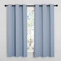 NICETOWN Vintage Blue Blackout Curtains 40 inches Length by NICETOWN