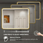 40x30 Inch LED Bathroom Mirror - Image 4