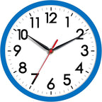 AKCISOT Wall Clock 8 Inch Silent Non-Ticking Modern Clocks Battery Operated by Akcisot