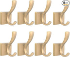 TOFIIGREM Gold Towel Hooks for Wall, Heavy Duty Thick Metal Bathroom Coat Hooks by TOFIIGREM