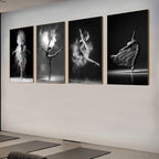 NCYEL Black and white ballet wall art dancer poster beautiful girl bedroom - Image 3