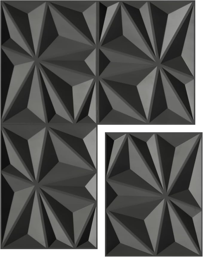 WOWSTAR 31 Sq.Ft. 24-Pack 3D Wall Panels Diamond by WOWSTAR
