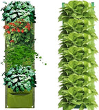 LITLANDSTAR Hanging Planter Bags, 2 Pack 7 Pocket Hanging Vertical Wall Planter - Image 5