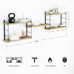 MXCSE Wall Shelves, Wall Mounted Bookshelves, DIY Floating Shelves - Image 3