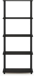 Furinno TURN-N-TUBE Storage Shelves, 5-Tier Book Shelf, Corner Shelf, Toolless - Image 5