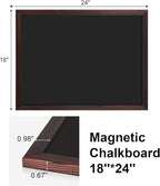Comix Magnetic Chalkboard, 18 x 24 Inches Wooden-Framed Blackboard - Image 3