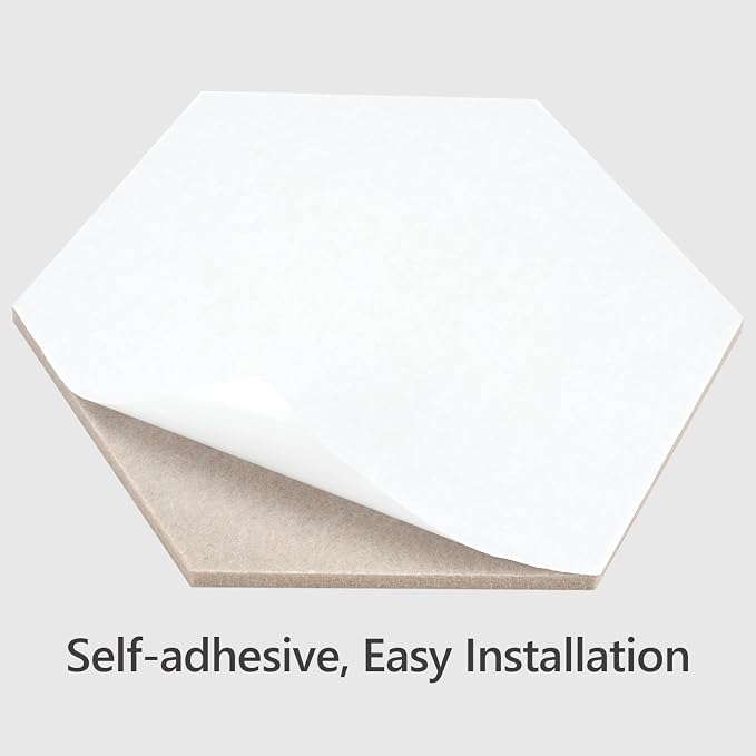 Acoustic Felt Bulletin Board Tiles Self-Adhesive Sound Absorbing Wall Panels - Image 6