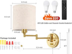 GOODATE Plug in Wall Sconces - Image 5