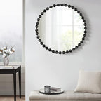 Madison Park Round Mirror, Metal Frame Circle Mirror 36 inch, Wall Art Decor - Image 11